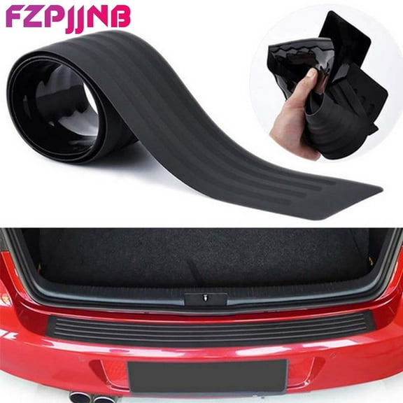 FZPJJNB Corolla, Black Rubber Rear Guard Bumper Protector Trim Cover, 1 Piece