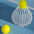 thumbnail image 3 of 2pcs Kids Badminton Raquets Juego de bádminton Shuttlecocks con pelota y shuttlecock Contiene 9 bolas, 3 of 7