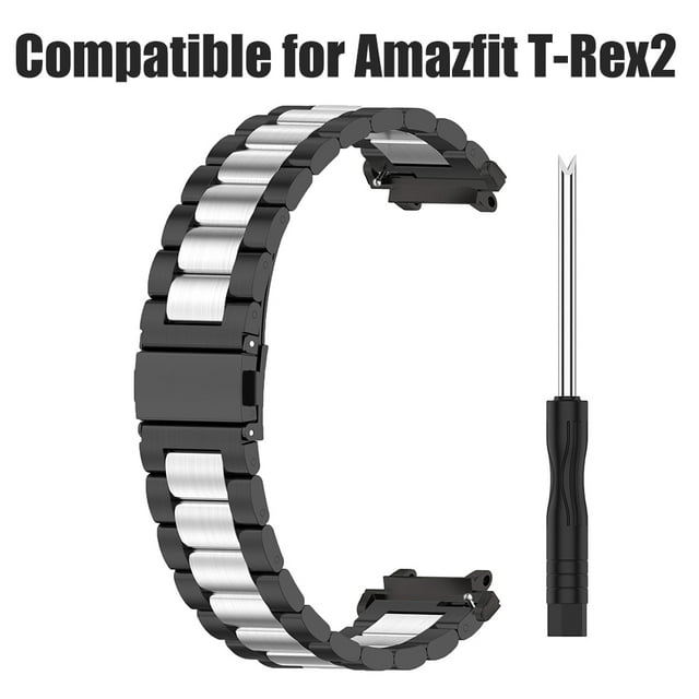 Solid Stainless Steel Strap Compatible For T-Rex2 Replacement Straps Metal Watch Band