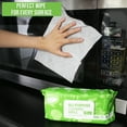 thumbnail image 3 of Air Jungles Cleaning Wipes Bundle, 3 Pack Includes Leather Cleaner Wipes, Glass Wipes, and All-Purpose Cleaning Wipes, XL 8" x 10", 70 Count Each, for Car, Home, Office, Furniture, Bags, 3 of 8