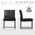 thumbnail image 3 of Kithkasa Industrial Mid-century Dining Chairs,PU Leather Black Base,Set of 2,Black, 3 of 6
