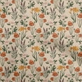 thumbnail image 1 of oneOone Viscose Jersey Light Brown Fabric Floral Craft Projects Decor Fabric Printed By The Yard 60 Inch Wide, 1 of 5