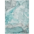 thumbnail image 2 of Addison Rugs Chantille Indoor/Outdoor Transitional Watercolors Teal Washable Rectangle Rug, 2'6" x 3'10", 2 of 6
