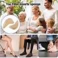 thumbnail image 7 of Shoe Fillers for Too Big Shoes 1 Pair Front Toe Cushions Sponge Toe Inserts for High Heels Boots Flats Beige, 7 of 7