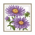 thumbnail image 1 of 12 meses flor punto de cruz lienzo impreso costura DIY (septiembre H431) Tmvgtek Oficina Multiescena Multifunción, 1 of 9