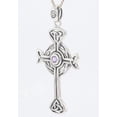 thumbnail image 2 of Jewelry Trends Sterling Silver Celtic Circle Life Cross Pendant Amethyst, 2 of 8