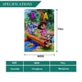 thumbnail image 3 of Dora-South Park -bandera de jardín temática. Regalo perfecto para fans, amigos y familiares, ideal para actividades al aire libre y decoración de fiestas.28CM*45CM, 3 of 5