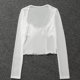 thumbnail image 4 of Parte Superior De La Cosecha Top corto de encaje de verano Casual Ladies Exposed Navel Top Fashion Club Wear (Blanco L) Cgtredaw Para estrenar, 4 of 9
