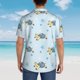 thumbnail image 4 of Fotbe Cartoon Turtle Camisa Hawaiana para Hombre Unisex – Camisa Casual de Verano con Botones de Manga Corta de Algodón y Lino,Large, 4 of 7