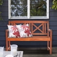 thumbnail image 3 of Ktaxon 47 in Wood Garden Bench Outdoor Wooden Bench for 2 Person, Acacia Wood Sturdy Bench for Patio Park Lawn Deck Porch, 3 of 7