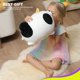 thumbnail image 4 of Juguete de peluche de gato supersuave, animal de peluche de gatito gordito esponjoso, almohada de gato de peluche adorable para niños o decoración del hogar (blanco, 60 cm) BANYUO Electrónica, 4 of 7