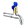 thumbnail image 1 of TIELUTT Household with Lock Faucet Quick Opening Spout Into the Wall Mop Outdoor Abuse Retractable Faucet Kitchen 64975lf-gllhp Kitchen Faucet down Prep Faucet Brass Facet Rough Clean, 1 of 7