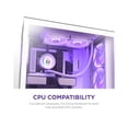 thumbnail image 5 of NZXT Kraken Elite RGB 240mm - RL-KR24E-W1 - RGB AIO CPU Liquid Cooler - Customizable LCD Display - 2 x F120RGB Core Fans Radiator Fans White LGA 1851 / AM5 Compatible, 5 of 6