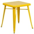 thumbnail image 2 of Merrick Lane 23.75" Square Metal Dining Table for Indoor and Outdoor Use in Yellow, 2 of 3
