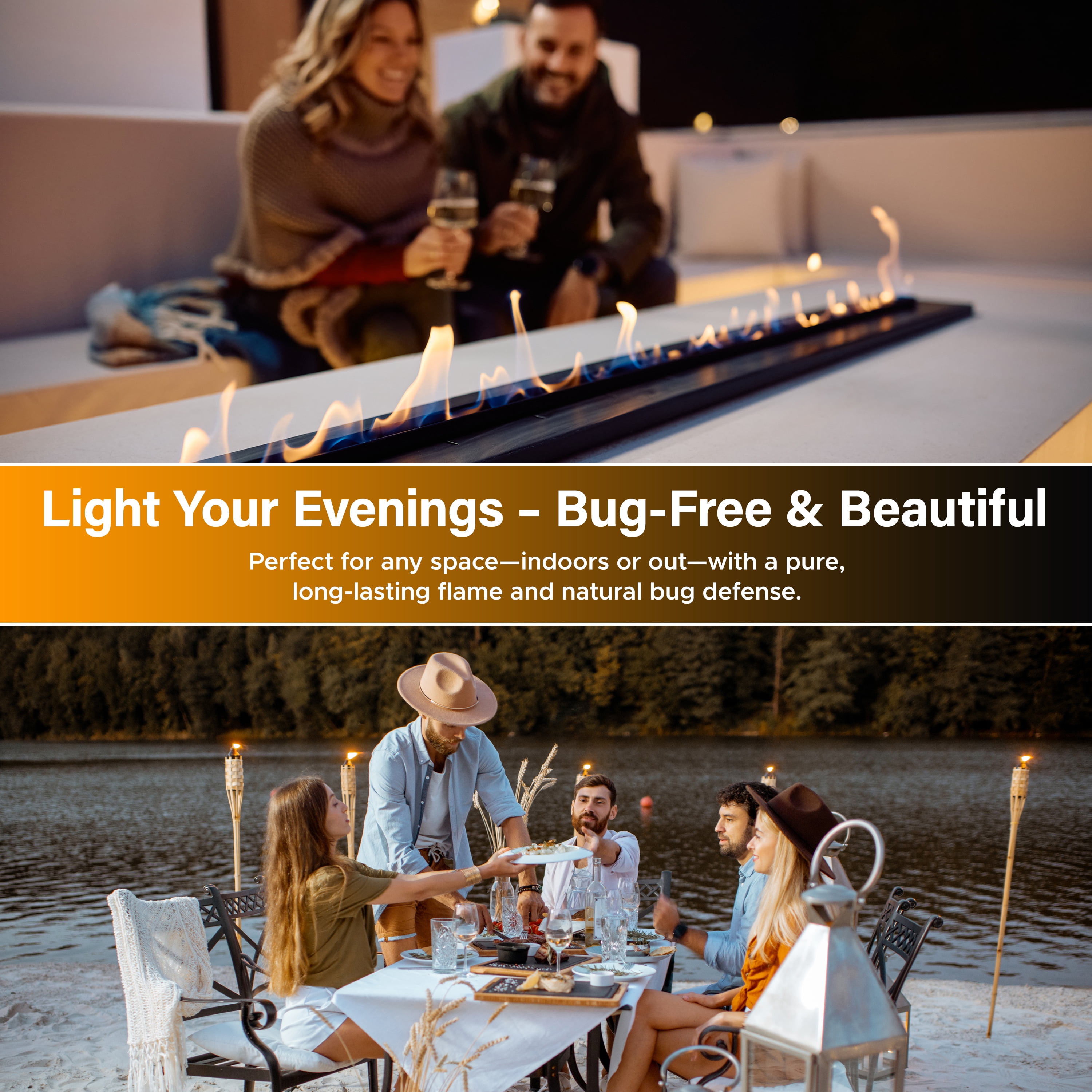Firefly Kosher Citronella Clean Fuel Lamp Oil, Smokeless & Virtually Odorless, Longer Burning, 5 Gallons