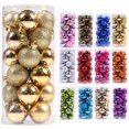thumbnail image 2 of 24 Uds bolas decorativas de Navidad 3/4/6/8/10cm bolas grandes colgantes para árbol bolas divertidas de adorno navideño para fiesta, 2 of 4