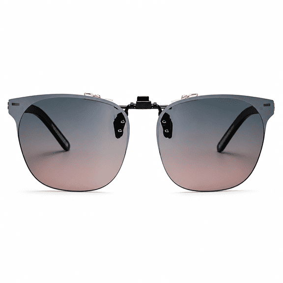VORALYN Clip on Sunglasses Over Prescription Glasses Polarized Anti Glare Flip Up Uv Protection Glasses for Men Women - Color Changing Lenses - Style