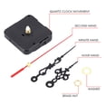 thumbnail image 4 of Ganfancp Diy Reloj de Pared Silencioso Puntero Accesorios Ofertas y Liquidaciones 1 X Movimiento 1 X Aguja Horaria 1 X Aguja Minutera 1 X Segundero 1 X Tornillos de Fijación, 4 of 7