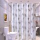 thumbnail image 1 of Ducha de baño 180 x 200 cm 100% PEVA - Forro de cortina de ducha impermeable, efecto 3D, diseño ecológico, ojales antioxidantes, ideal para baños y duchas, 1 of 5