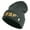 Graphite, variant on USSF Gold Letter Logo Embroidered 12 Inch Solid Knit Cuff Long Beanie Made in USA - Black OSFM