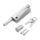 thumbnail image 5 of Cerradura de pestillo de puerta con resorte de aleación de zinc, resistente, impermeable, a prueba de óxido. Plata, 5 of 9