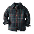 thumbnail image 2 of Laurenza's Baby Boys Clothes Plaid Dress Shirt with Bowtie Pants Outfits Set Flannel Christmas Photo Outfit 7 Years, 2 of 5