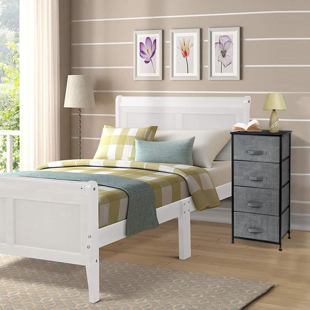 Details about   4Drawer Wide Weave Wardrobe Storage Durable white complete Bedroom Furniture Set 