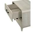 thumbnail image 6 of Contemporary 5pc Queen Upholstered Bed Dresser Mirror Chest Nightstand White, 6 of 8