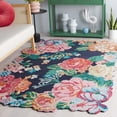 thumbnail image 4 of SAFAVIEH Jardin Naira Floral Area Rug, Green/Pink, 6' x 6' Round, 4 of 5