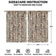 thumbnail image 2 of Paisley Design Curtains-blackout Curtains Bedroom Decor Living Room Darkening Grommet Window Drapes 2 Panels Set 41"x63", 2 of 2