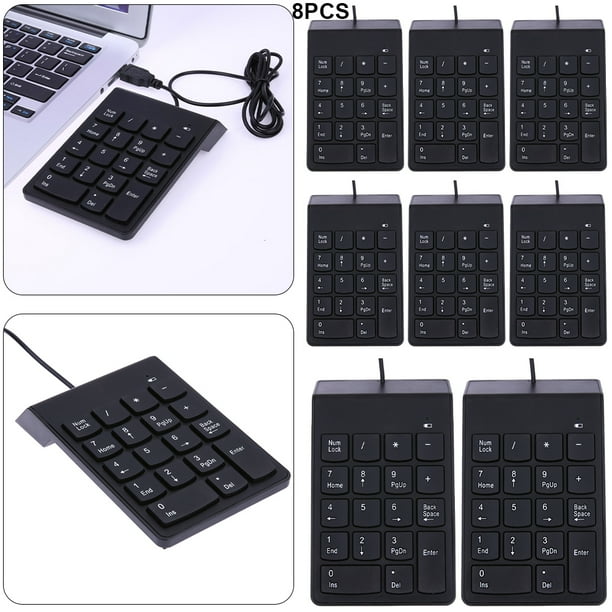 Nuevo USB Mini 18 Teclas Num Pad Teclado Numérico Numérico Teclado para Computadora Portátil Nota
