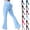 09# Sky Blue, variant on Butt Lifting Leggings for Women Flared Yoga Workout Gym Pants with Pockets Coffee L