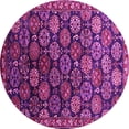 thumbnail image 1 of Ahgly Company Indoor Round Oriental Pink Industrial Area Rugs, 8' Round, 1 of 4