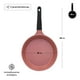 thumbnail image 2 of Sartén Antiadherente Rosa 26 Cm Con Inducción Libre De Toxinas, 2 of 6