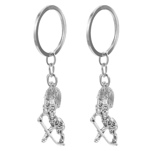 MLINS 2pcs Hockey Keychain for Players and Player Key Ring Pendant Christmas Birthday Keyring for Bag Purse Wallet Decoration