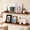 Light Walnut, variant on 48 Inch Rustic Wood Floating Picture Ledge Shelf with Lip, Set of 2 Wall Shelves for Nursery, Kids Bedroom, Office, Bathroom, Living Room Decor
