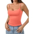 thumbnail image 2 of PINKMSTYLE Débardeurs Basiques pour Femmes à Encolure Dégagée Doublée Débardeurs Ajustables d'Été Sans Manches, 2 of 6