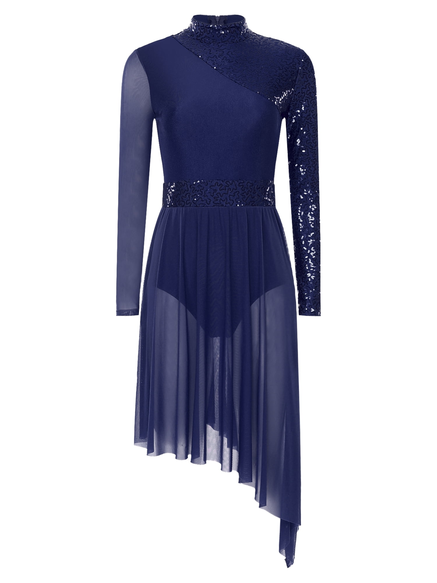 sequin lyrical dress Sequin Performance Shift Dress - Navy - Small Child