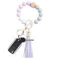 thumbnail image 1 of EIMELI WTN Fashion Creative Keychain Bracelet Wristlet Key Ring Beaded Bangle Key Chains for Women, 1 of 2