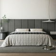 thumbnail image 7 of Johnear Peel and Stick Headboard for Queen Size Bed in Darkgray, Pack of 9 Panels for Bed Backboard, Soundproof Linen 3D Padded Wall Panels, Upholstered Wall Panel 23.6*11.8*1.9’’, 7 of 7