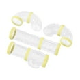 thumbnail image 2 of 8Pcs Hamster Tubes Set Connected Tunnels Small Pets Animals DIY Plastic Training Tools Yellow, 2 of 9