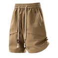 thumbnail image 2 of BRGZLK Men's Cargo Shorts Straight Leg Loose Casual Elastic Waist Lightweight Summer Vacation Beach Shorts with Pockets, 2 of 5