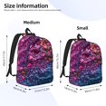 thumbnail image 4 of Daiia Heart Confetti on Glitter Vintage Canvas Backpack for Men and Women ,Hiking Backpack,Travel Laptop Bag for School,Large Capacity Backpack-Medium, 4 of 7