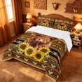 thumbnail image 2 of meiyoeat rustic Aztec Highland Cow Full Size Comforter Sets,Western Farm Print Bedding Comforter Set,Reversible,3-Piece,1 Comforter and 2 Pillowcases, 2 of 7