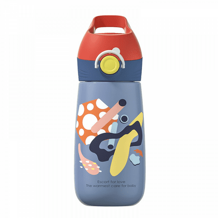 

Double-Layer Vacuum Insulation Stainless Steel Children S Water Bottle With Inverted Suction Nozzle And Locking Nozzle Cover Durable Cup Suitable For Sports Or Travel (Children)