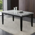 thumbnail image 4 of Steve Silver Company Napoli 64" Marble Top 6-piece Dining Set in Gray, 4 of 11