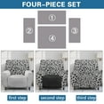thumbnail image 6 of Kuiaobaty Leopard Print Reclining Sofa Slipcover Nonslip Recliner Chair Cover Breathable Reclining Thick Recliner Couch Cover Washable Reclining Slipcover with Elastic Bottom for Pets, 6 of 8