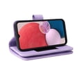 thumbnail image 5 of Dteck for Samsung Galaxy A13 5G Case, Samsung A13 4G Wallet Case for Women Men, Sturdy PU Leather Case Magnetic Flip Zipper Card Holder Wristlet Strap Kickstand Phone Case,Purple, 5 of 7