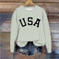 thumbnail image 6 of Tao Tao Toddler Kids Boys Girls Loose Graphic Letter Print Sweatshirts Crewneck Fleece Pullover Tops Fall Winter Fashion Clothes Green 5 Years, 6 of 7
