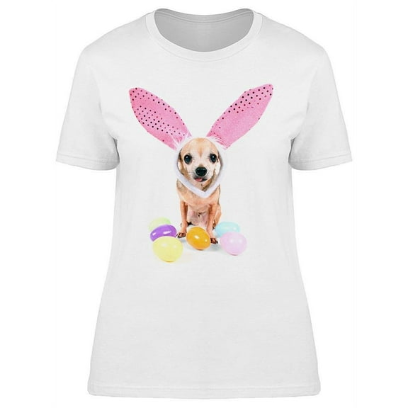 Adorable Easter Chihuahua T-Shirt Women -Image by Shutterstock, Female x-Large